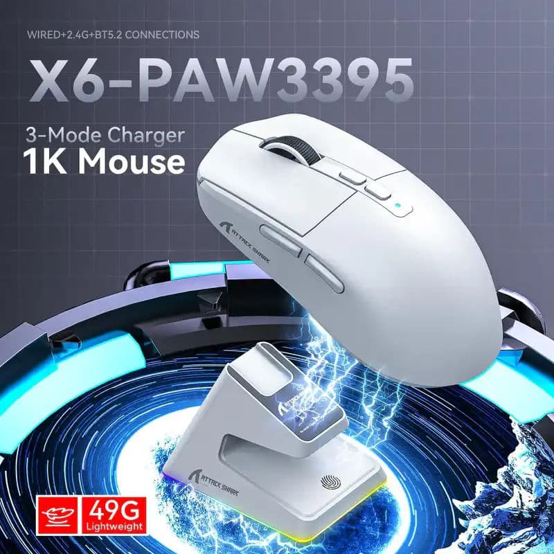 Attack Shark X6 - White