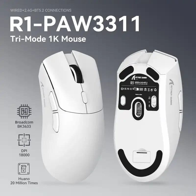  Attack Shark R1 - White